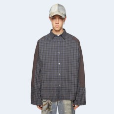 아크네 스튜디오 체크 버튼업 셔츠